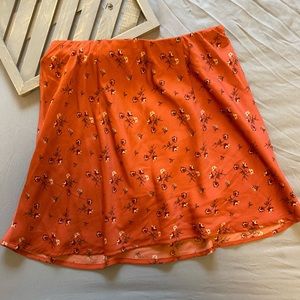 High waisted Floral Skirt